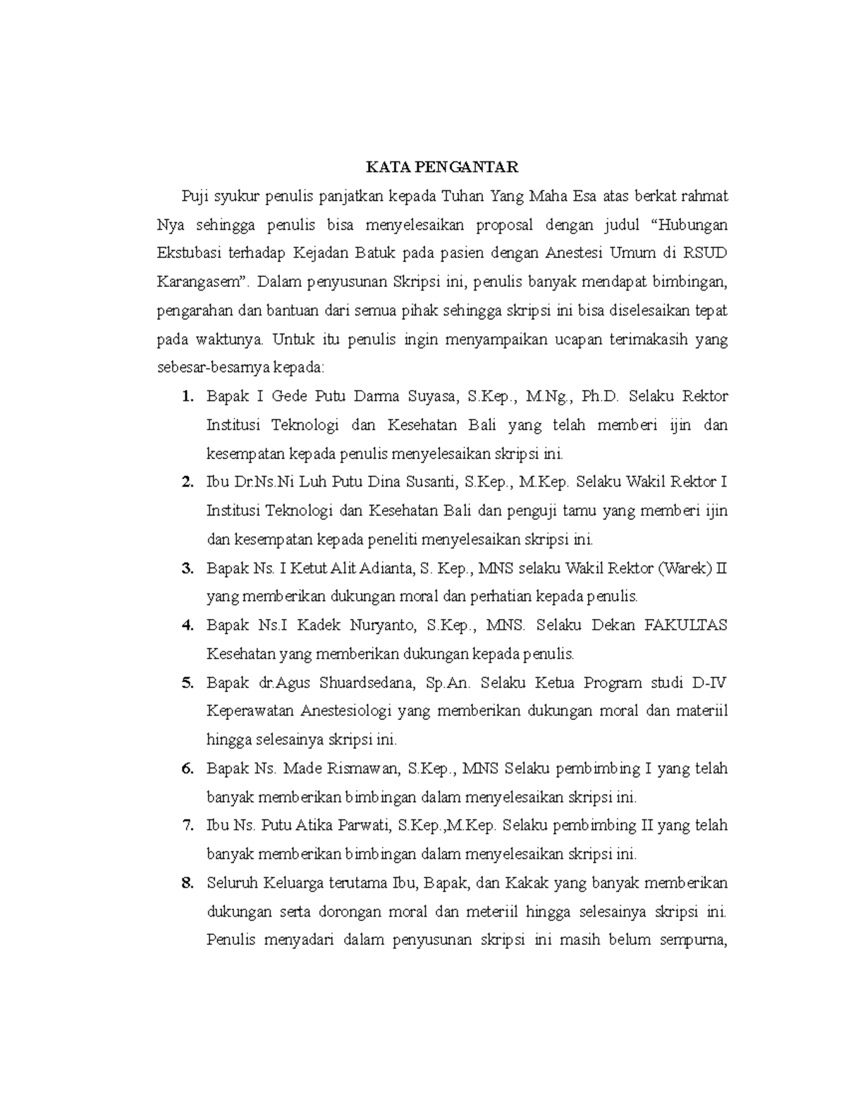 KATA Pengantar - KATA PENGANTAR Puji syukur penulis panjatkan kepada