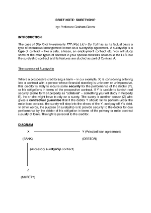 Contract B Lecture Notes - Contract B Lecture Notes Lecture 1 ...