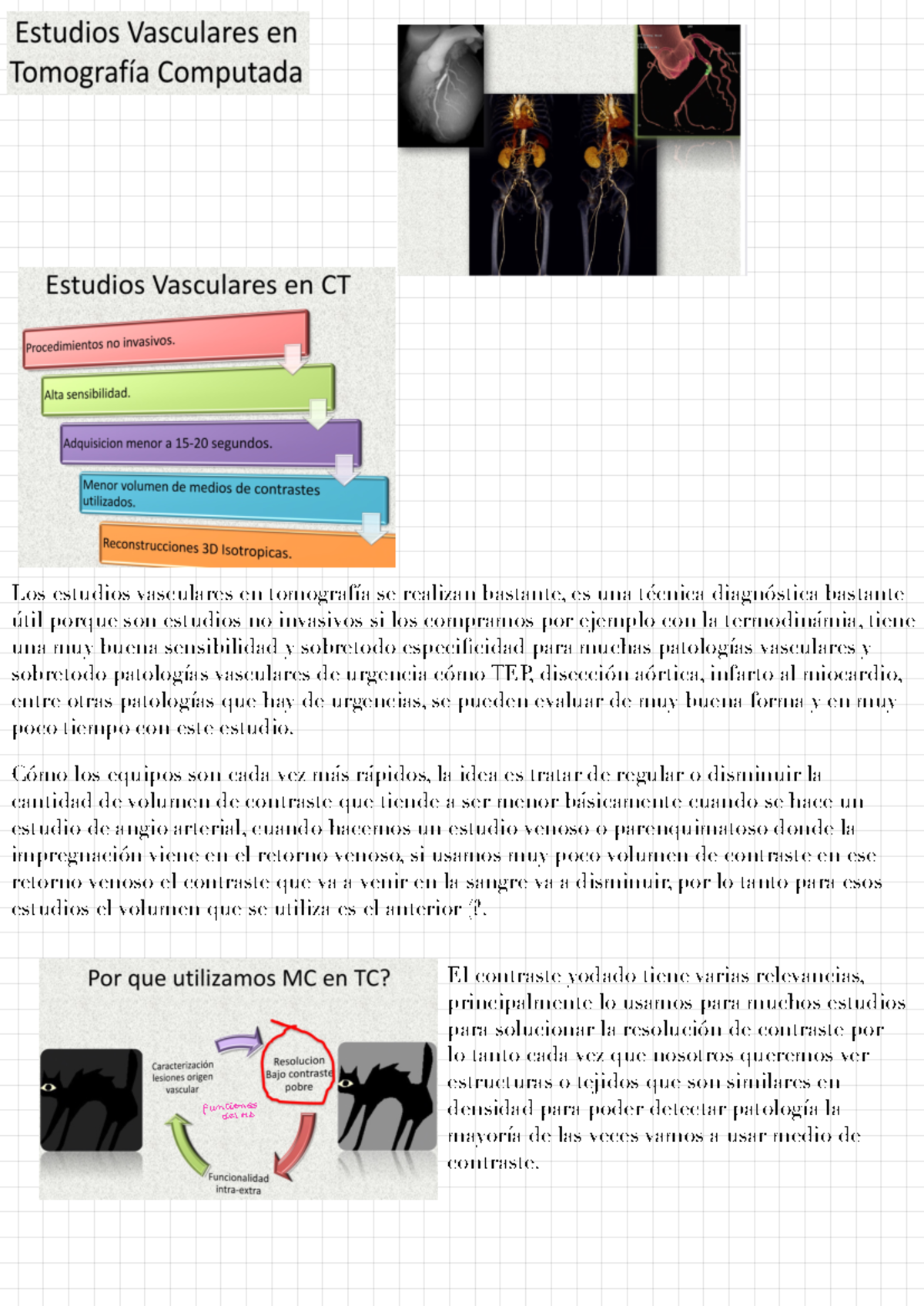 Técnicas de inyección TC - Los estudios vasculares en tomografía se ...