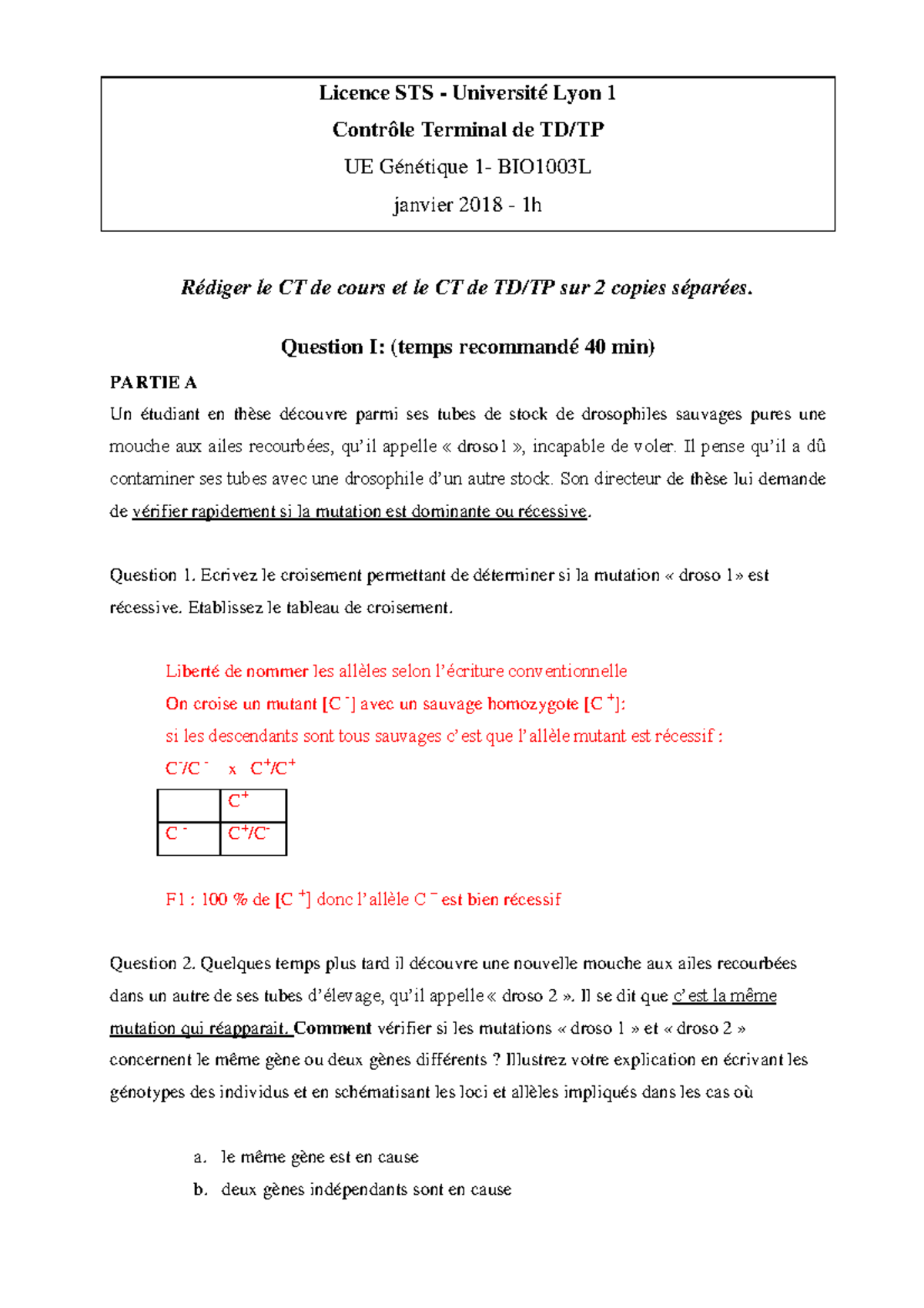 Corrig%C3%A9+Controle+terminal+ Genetique+L1TD+2018 +final+ - Licence ...