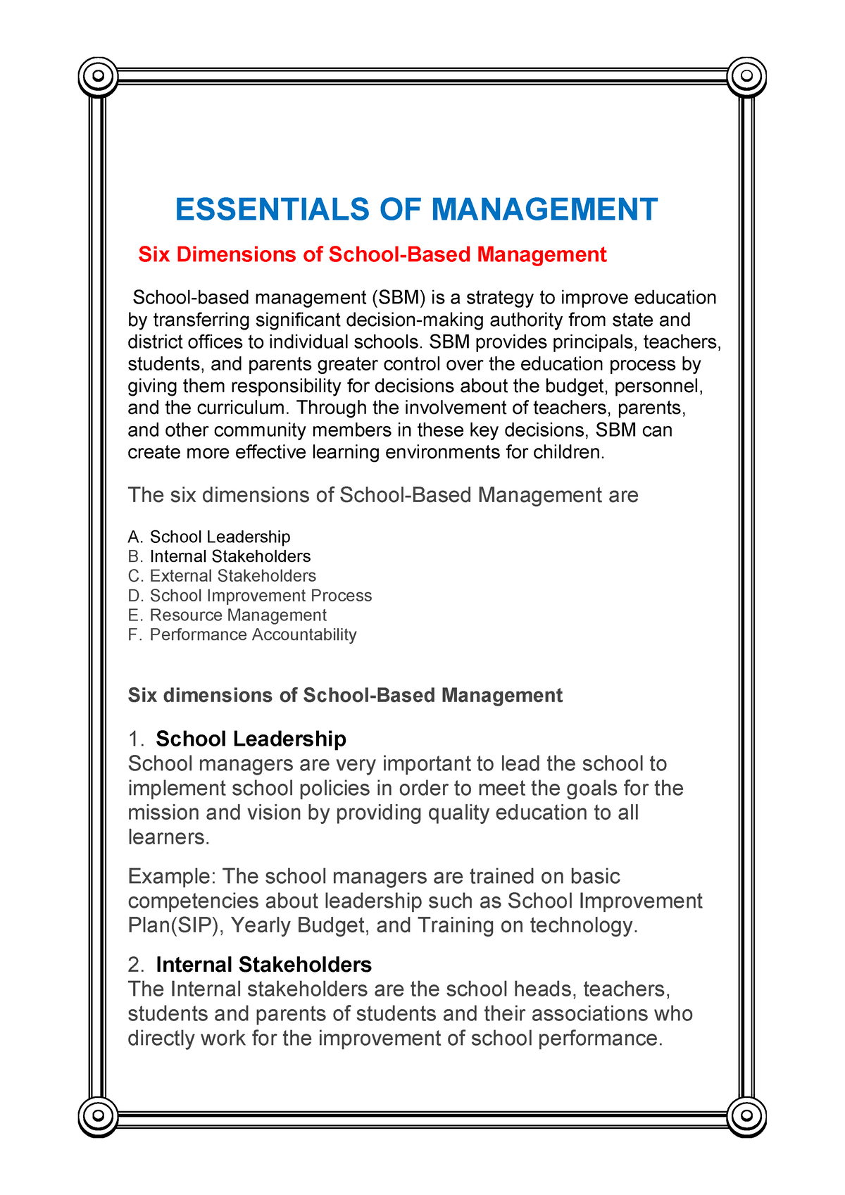 topics for dissertation in educational management