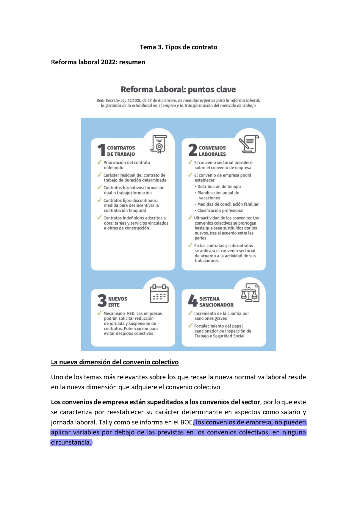 Tema 3. Actual Reforma Laboral 2022 - Tema 3. Tipos De Contrato Reforma ...