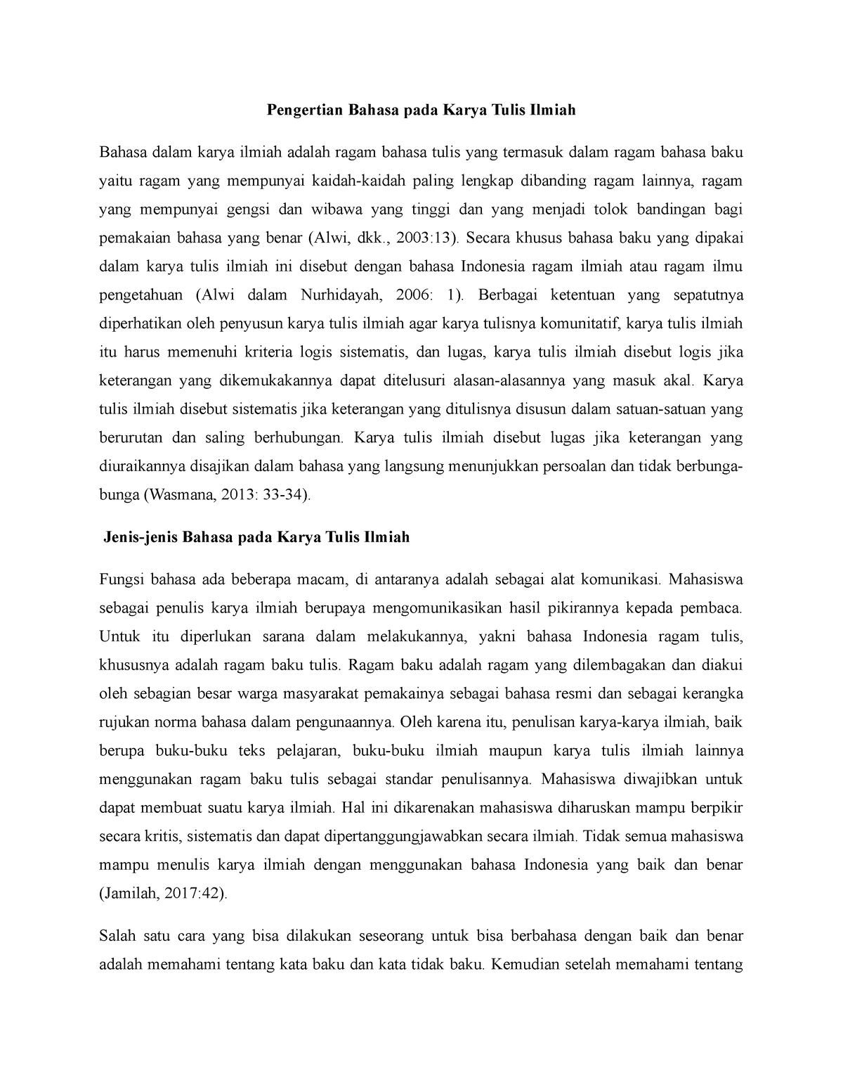 D. Pengertian Bahasa Pada Karya Tulis Ilmiah - Pengertian Bahasa Pada ...