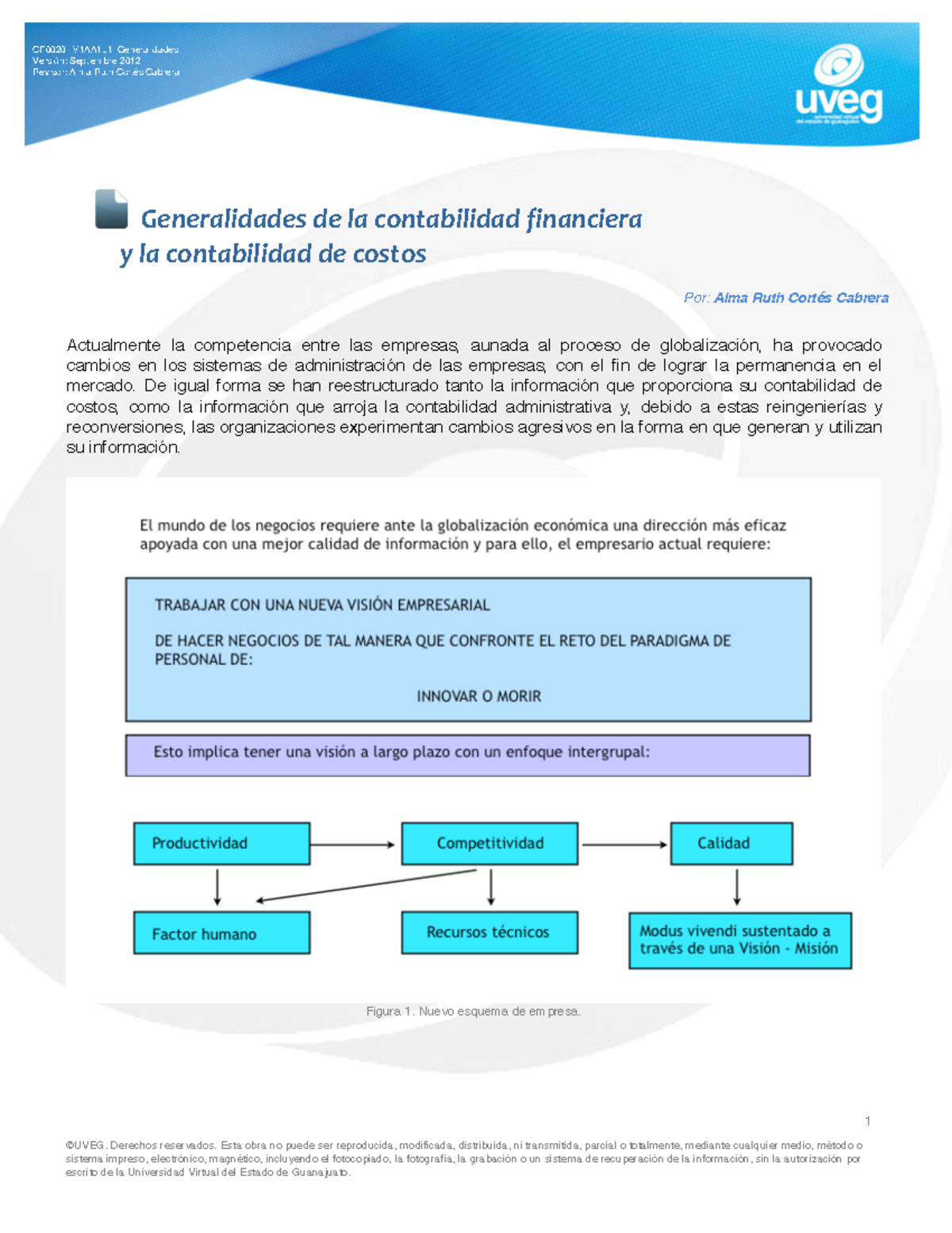 Generalidades de la contabilidad financiera y la contabilidad de costos ...