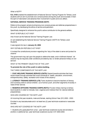 NSTP-Module-1 - This File Includes The Meaning Of The Nstp - Module 1 ...