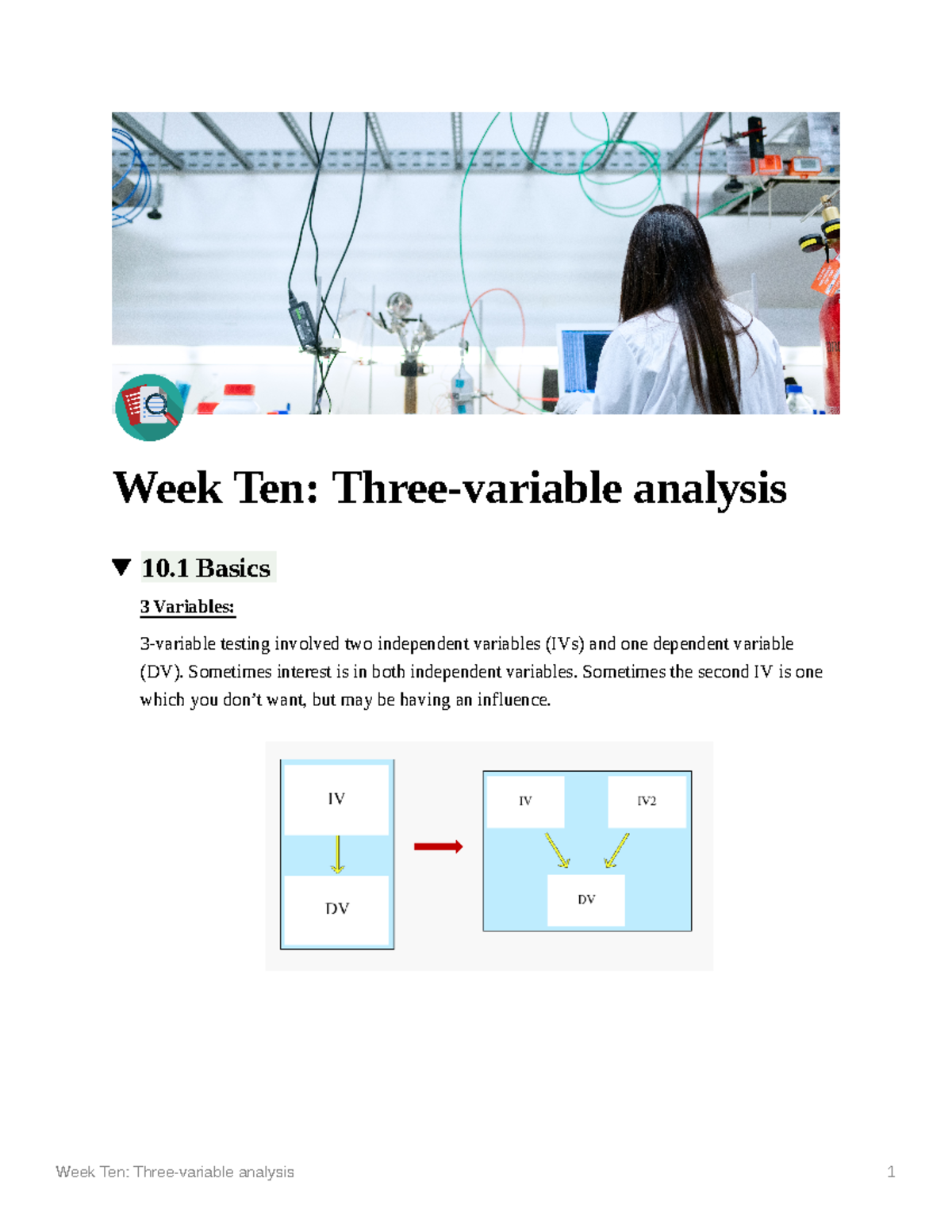 Three-variable analysis - PSYU914 - Stirling - Studocu