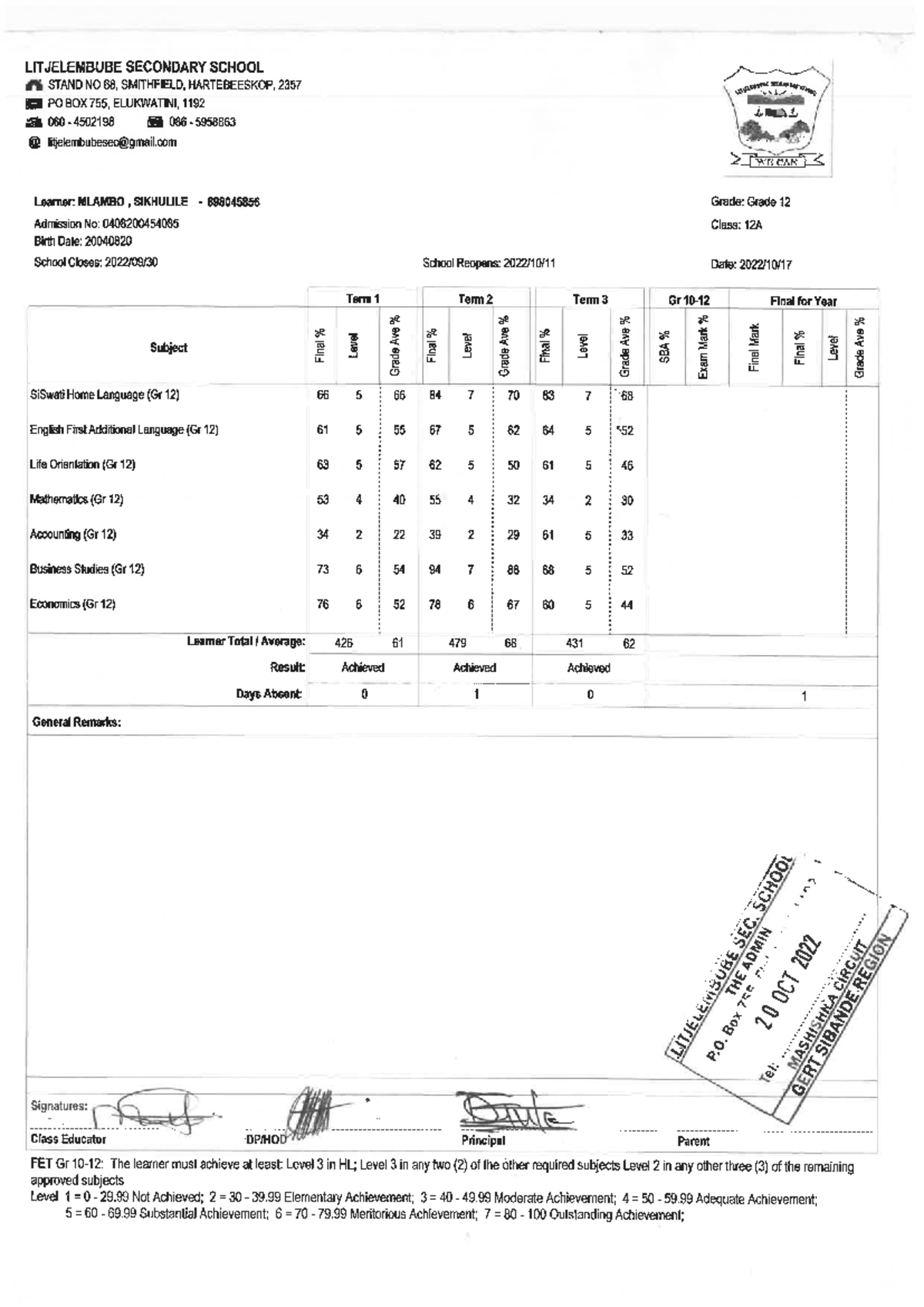 Skhulile g12 094655 - I want past question papers for computer practice ...