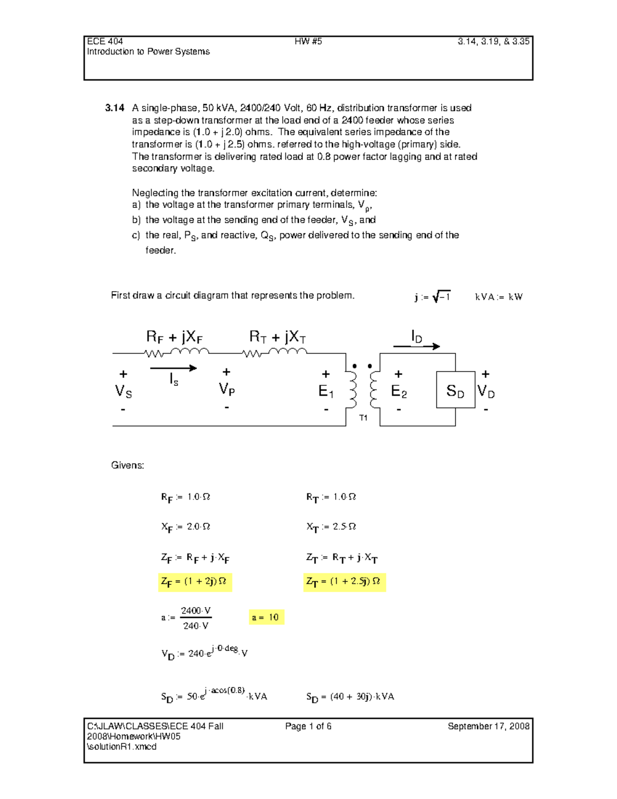 homework electricity part 1