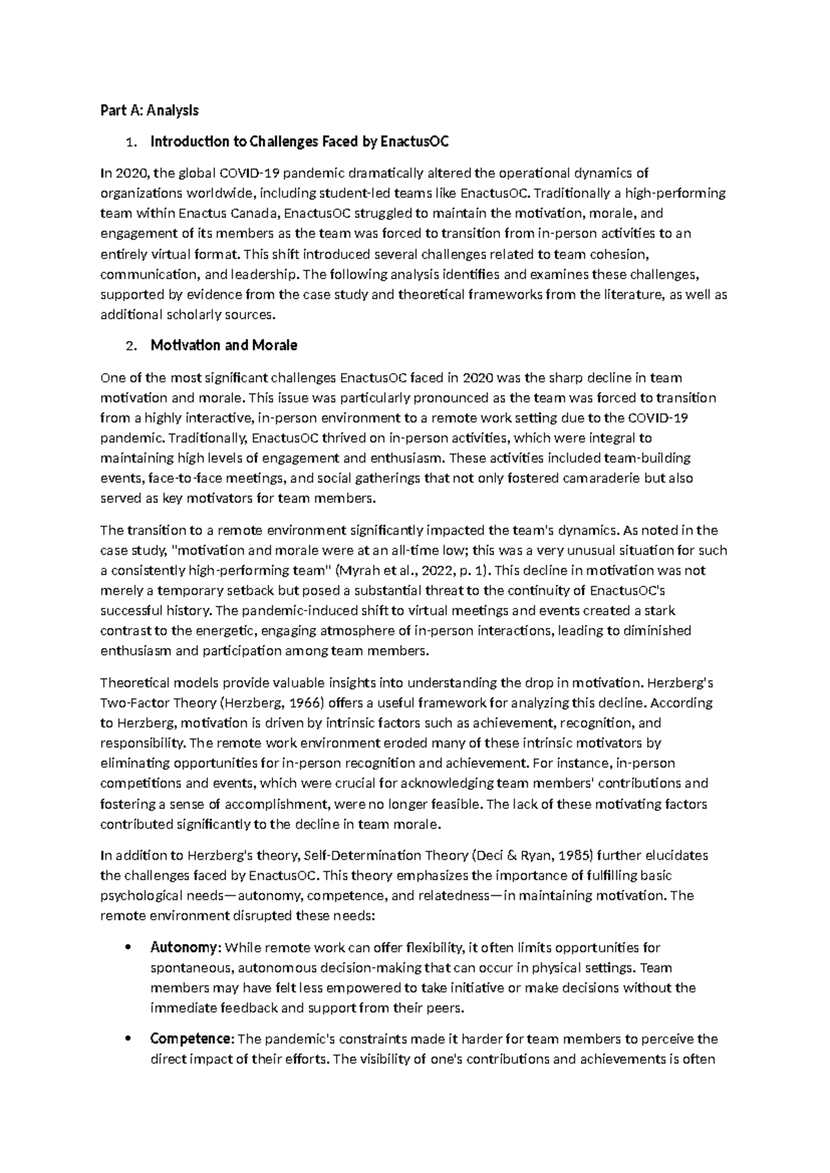 Part A - ASSIGNMENT 2 - Part A: Analysis 1. Introduction to Challenges ...