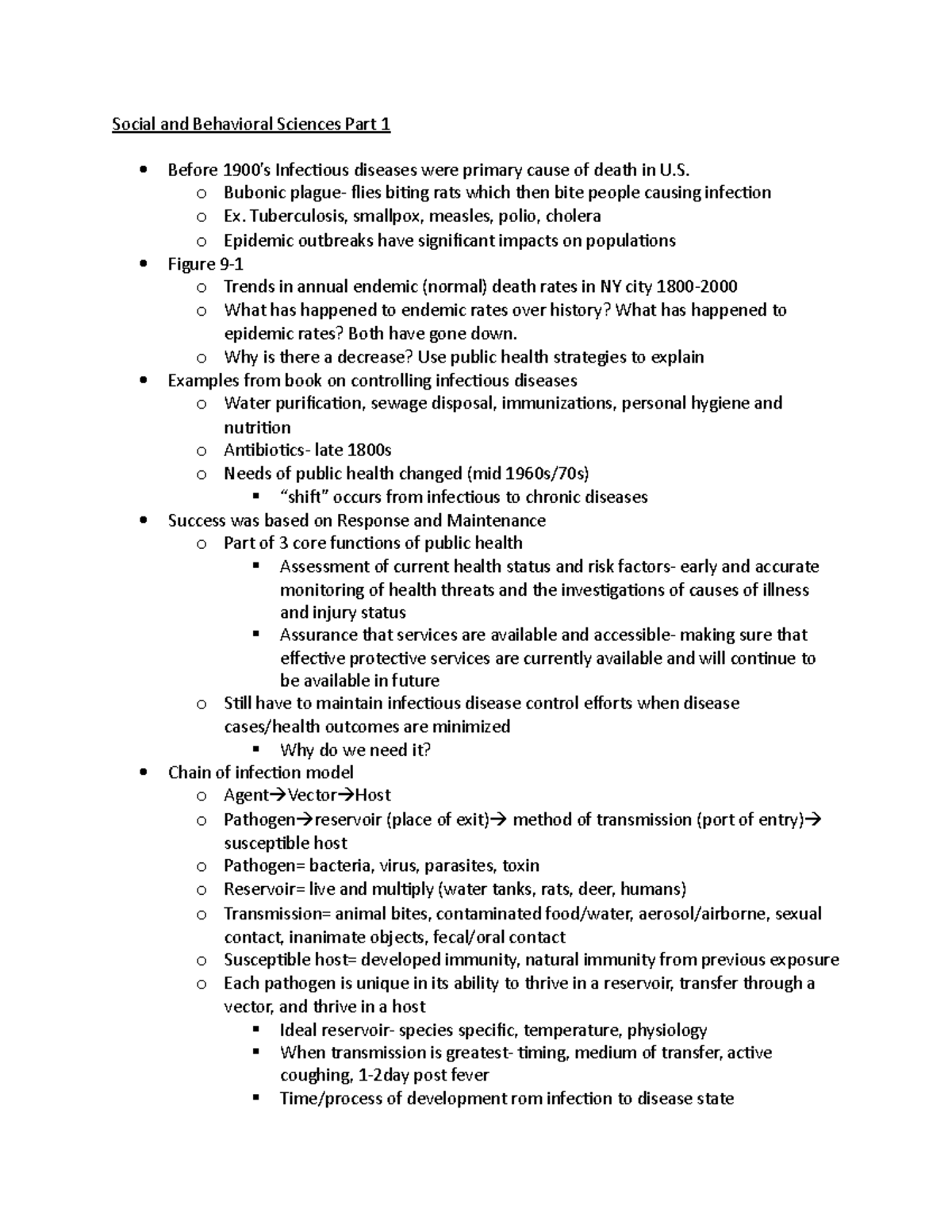 Public Health Test 3 Lecture notes Test 3 notes Social and