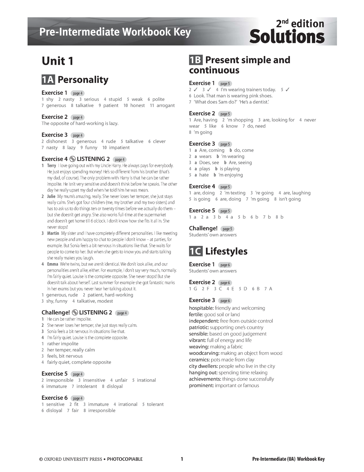 Solutions Pre-Intermediate Work Book Keys 2nd Edition - [www -  š÷/8&/2$÷5.)6%23)49÷02%33÷r - Studocu