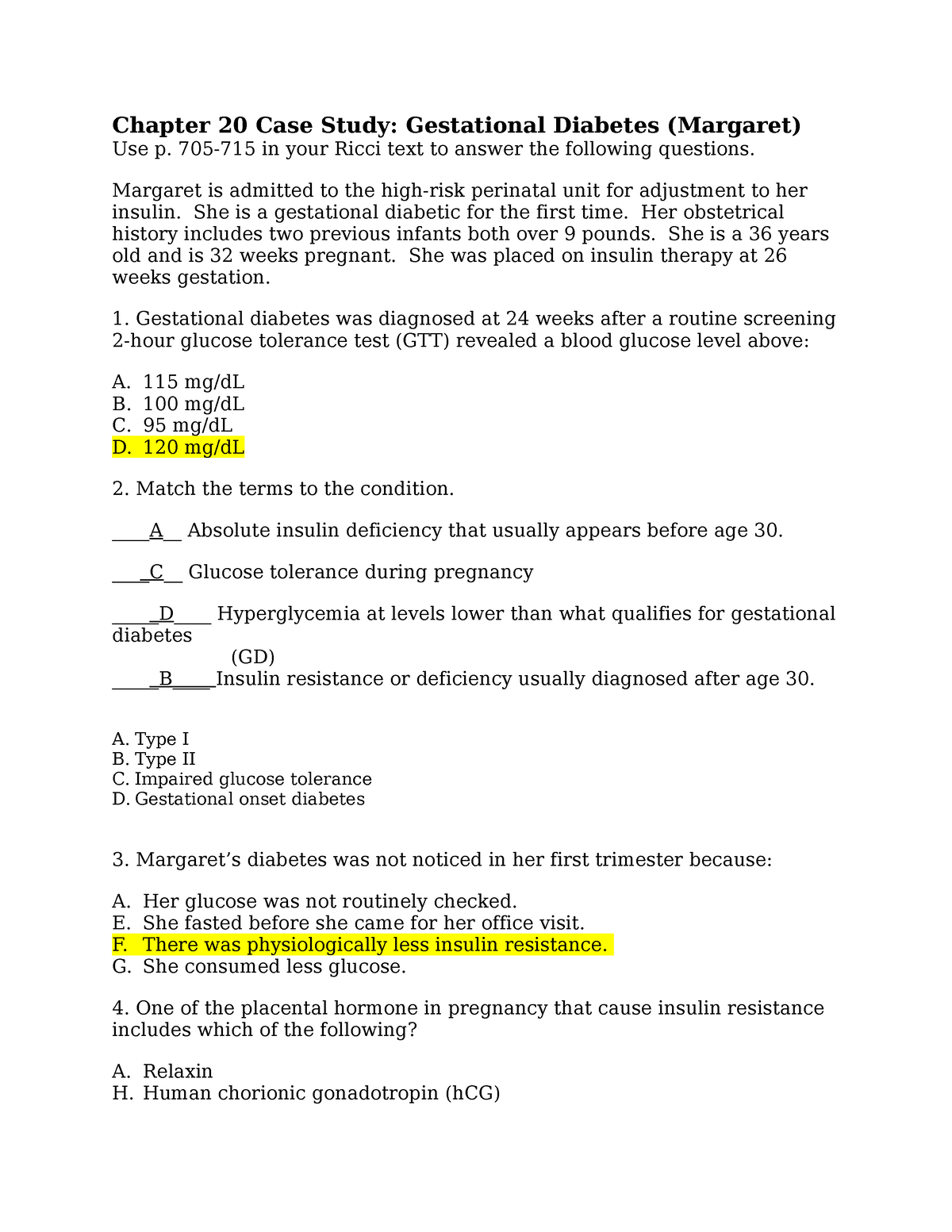 case study gestational diabetes