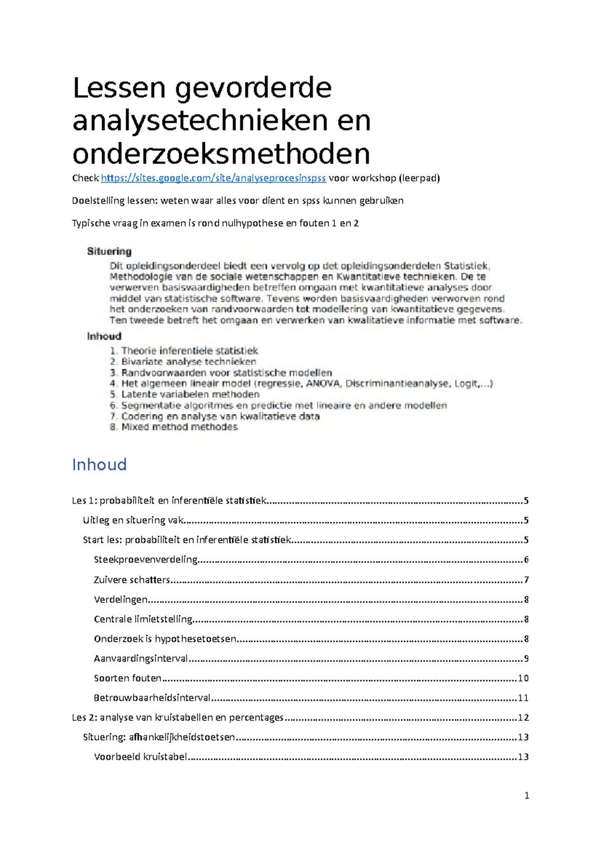 Lesnotities Gao - Notities Van Lessen Met Ppt Screenshot - Lessen ...