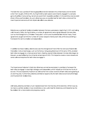 The Cold War - A Global Conflict Between the USSR and the USA - Title ...