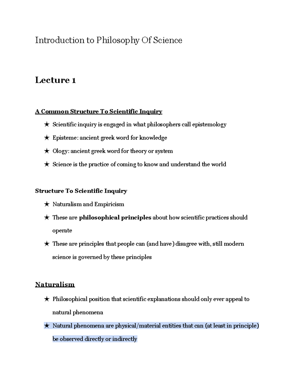 philosophy of science essay structure