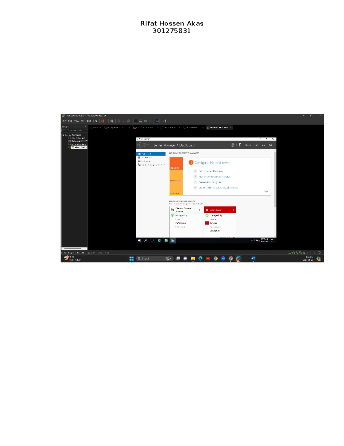 Lab 1 services - CNET 221 - Rifat Hossen Akas 301275831 Rifat Hossen ...
