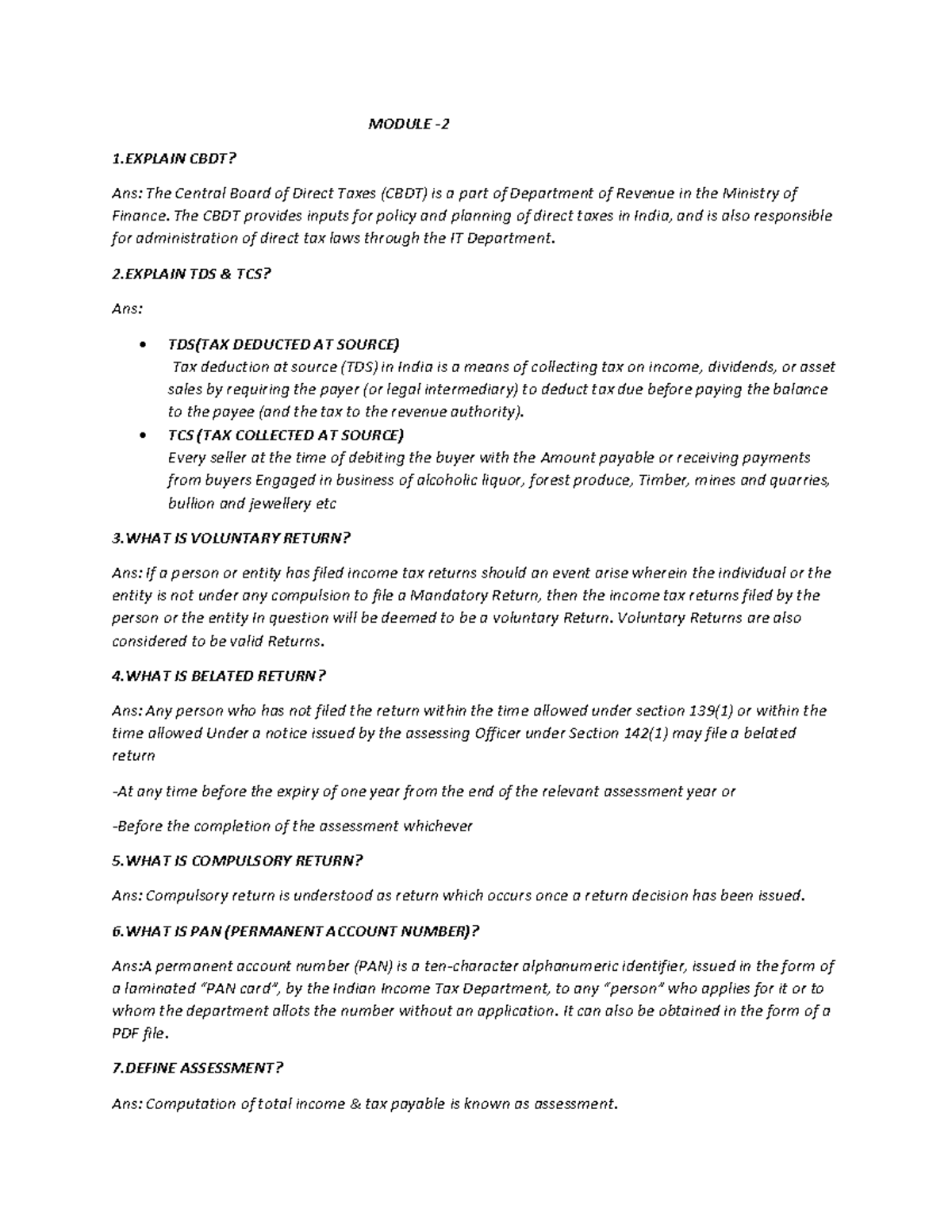 Income Tax And GST Sixth Semester Bcom - Bachelor Of Commerce (bcom ...