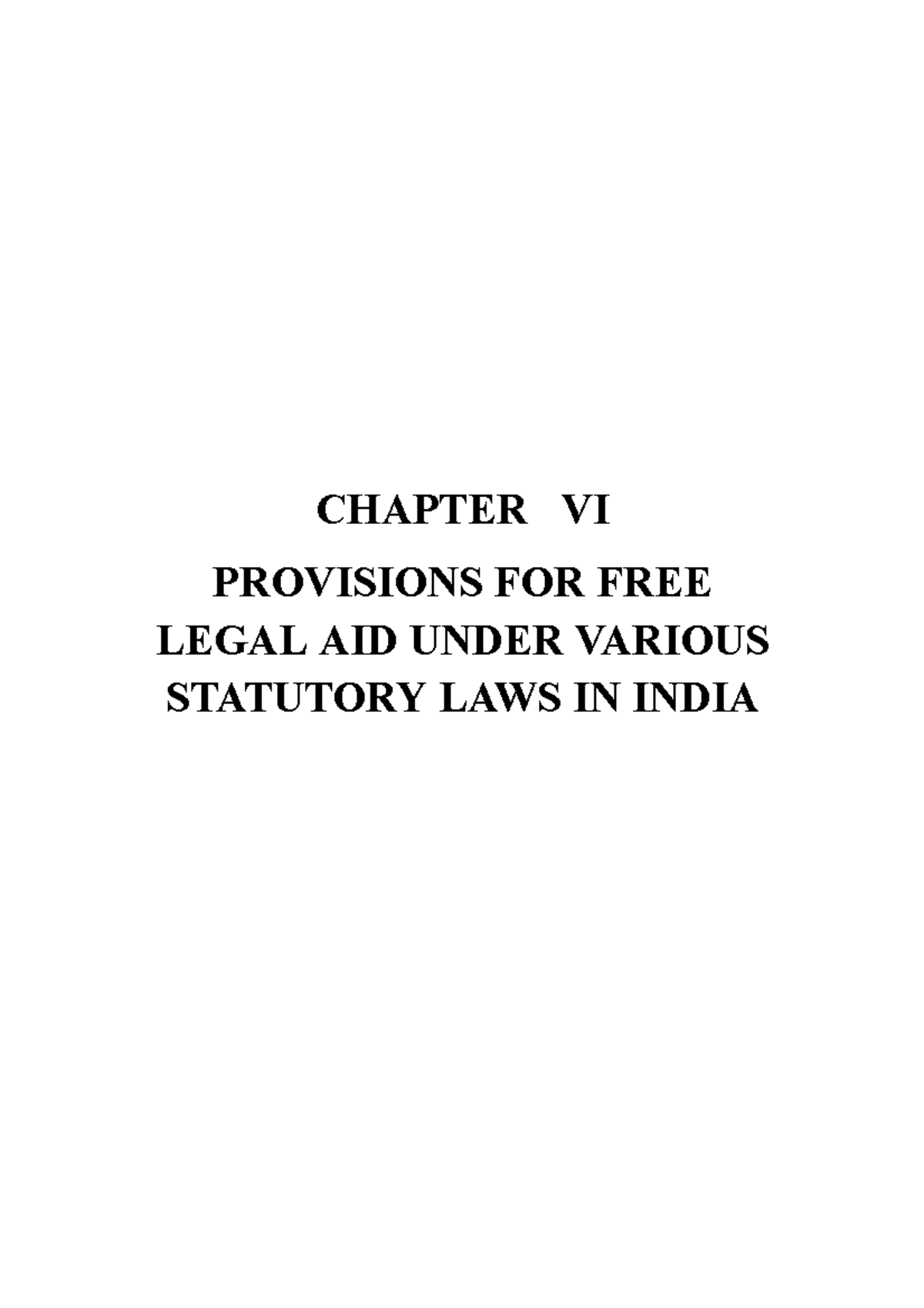 15. chapter 6 pdf CHAPTER VI PROVISIONS FOR FREE LEGAL AID UNDER