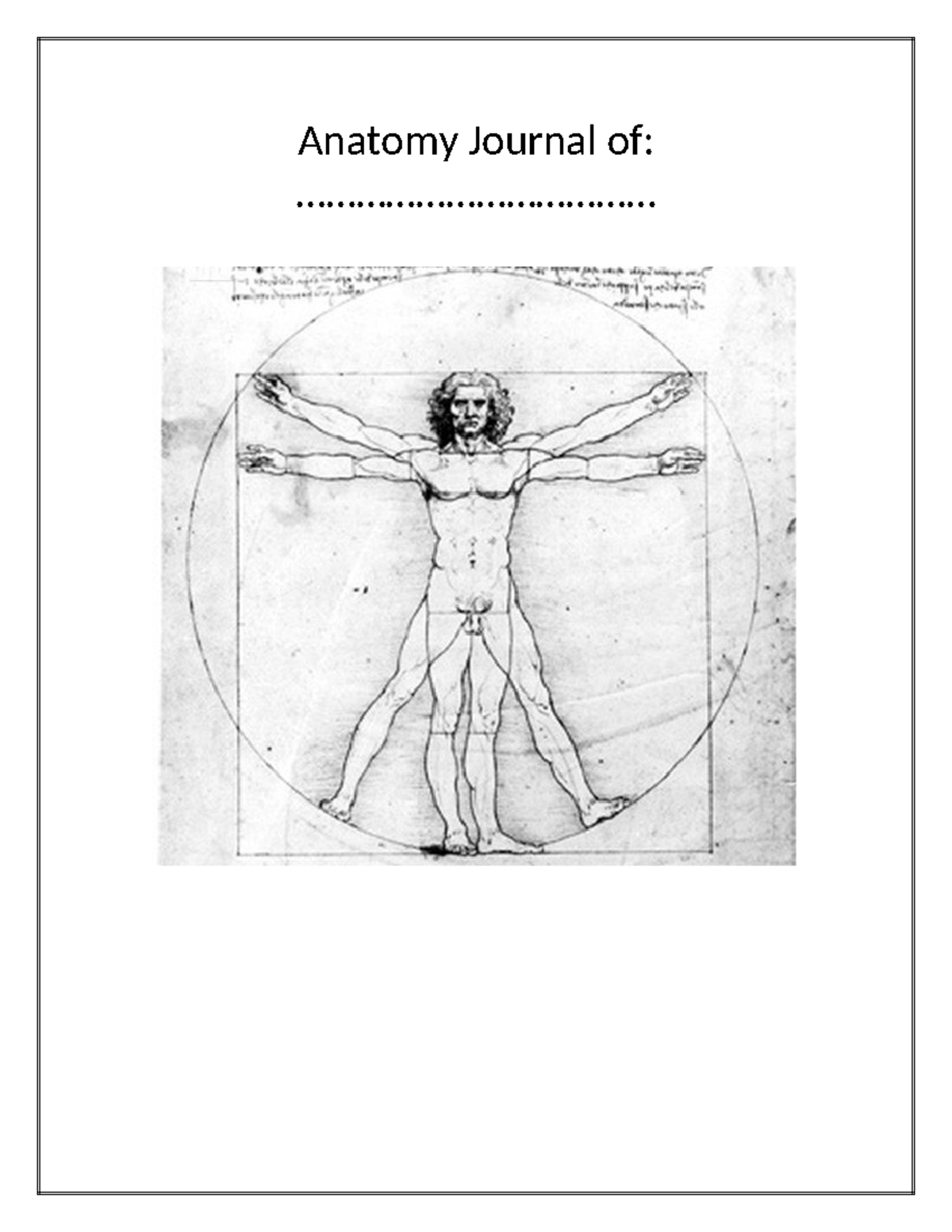 Anatomy Journal of - Writing about things you don't comprehend, can be ...