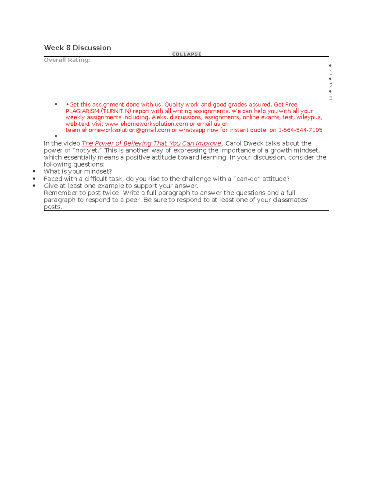 ENG 115 W-8D - • Discuss the role of databases and database management ...