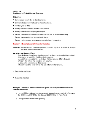 Part-1 - Chapter 1 summary notes available for reading - Π Lectures ...