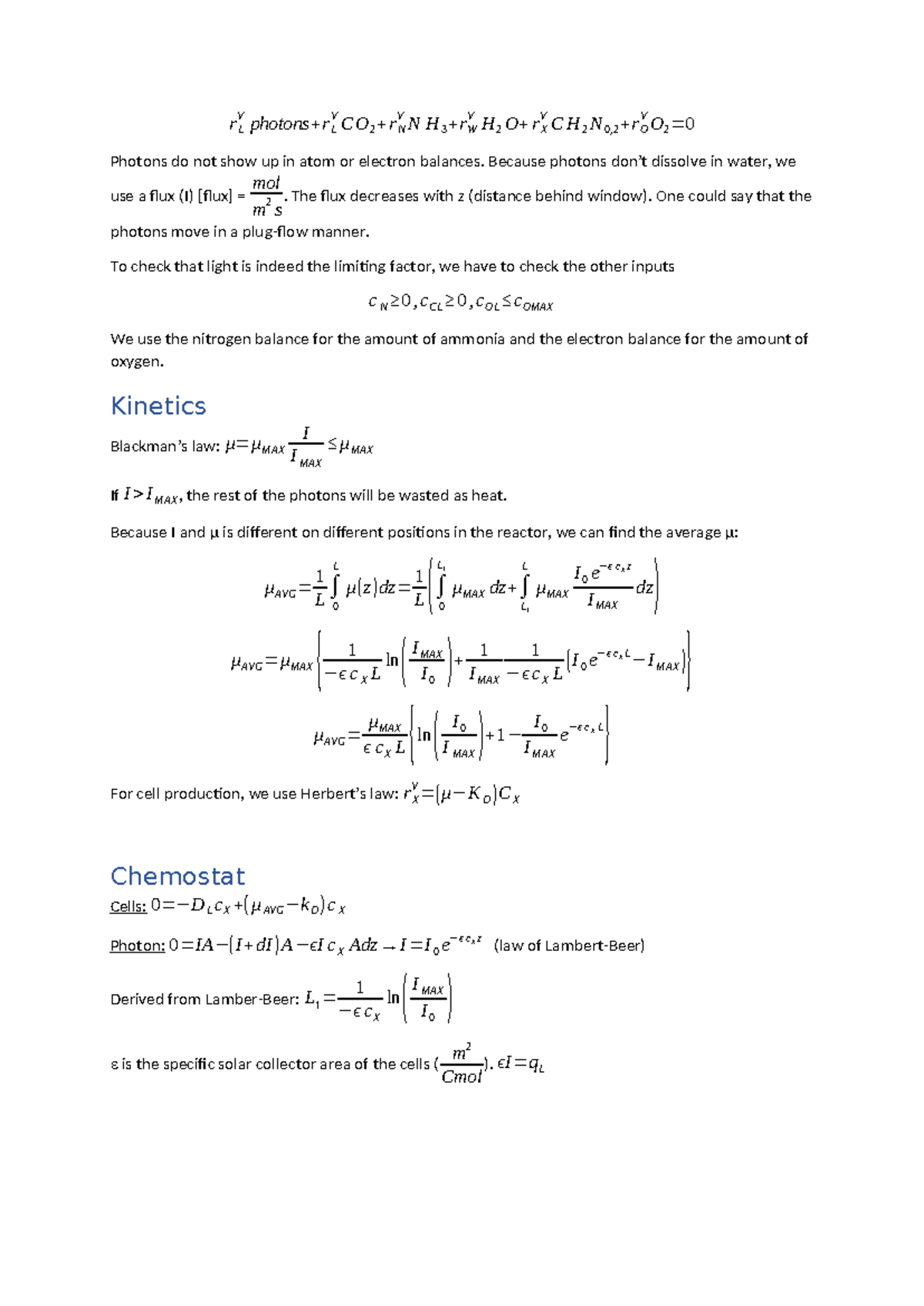 Brd Aantekeningen Photon Limited R L V Photons Rl V C O 2 R N V N H 3 Rw V H 2 O R X V C H