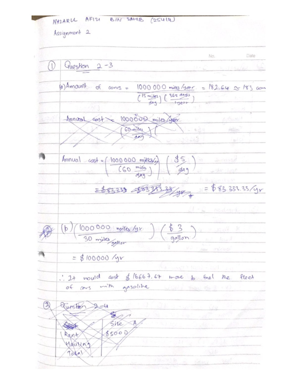 Assignment 2 - Engineering Economics and Entrepreneurship - Studocu