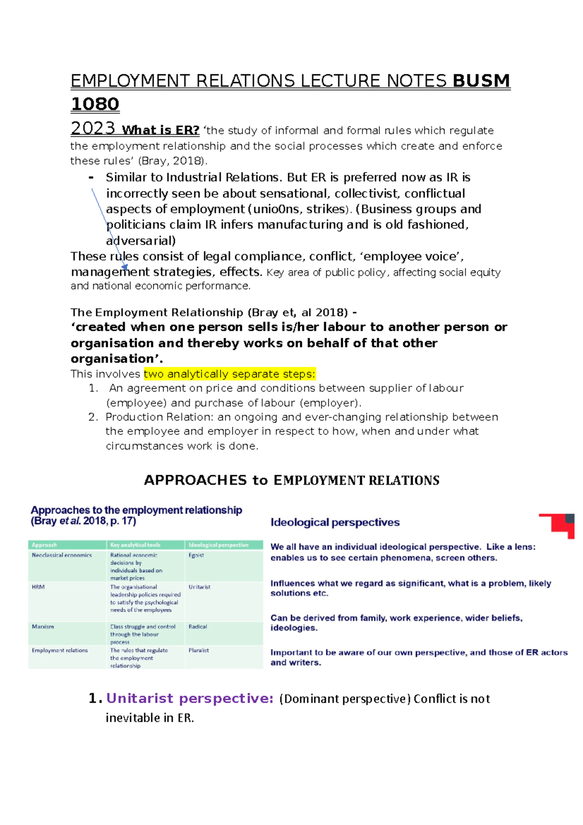 ER Notes - BUSM1084 - RMIT University - Studocu