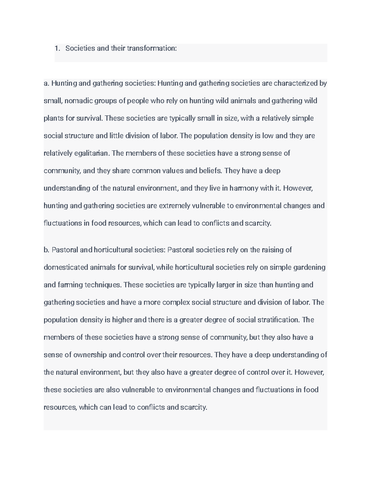 Societies to Social Networks Societies and their transformation a