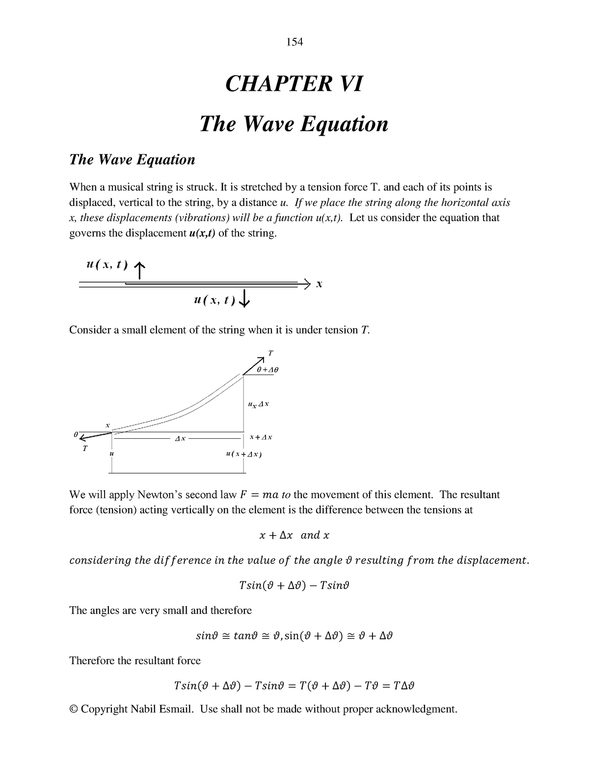 wave-equation-intuition-in-the-case-of-a-horizontal-string