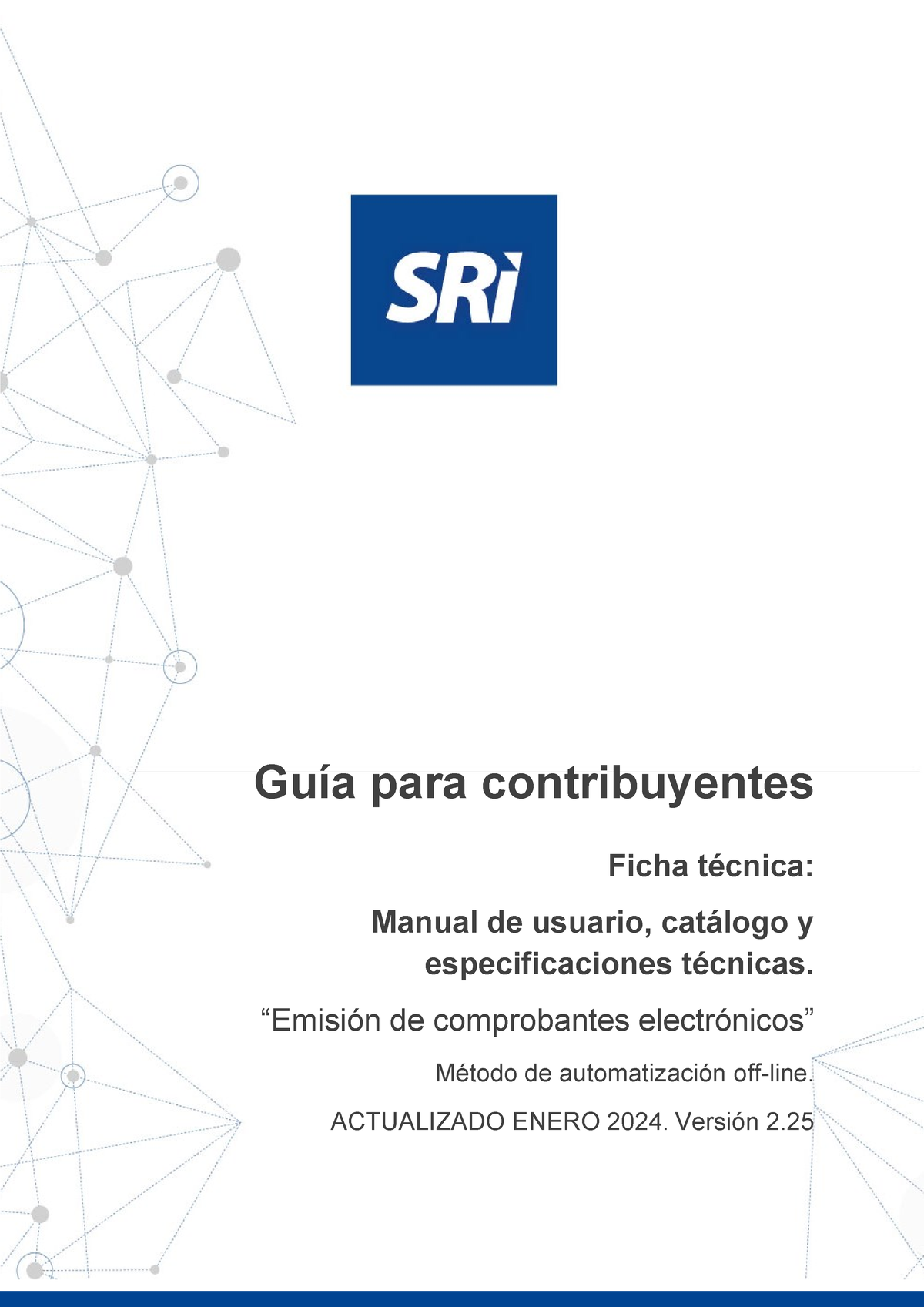 Ficha TE Cnica Comprobantes Electro Nicos Esquema Offline Versio N 225 ...