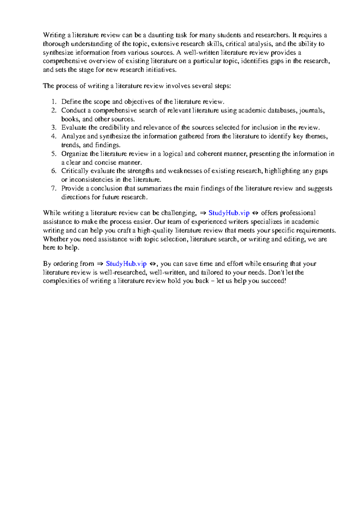 How A Literature Review Should Be Written - Writing a literature review ...