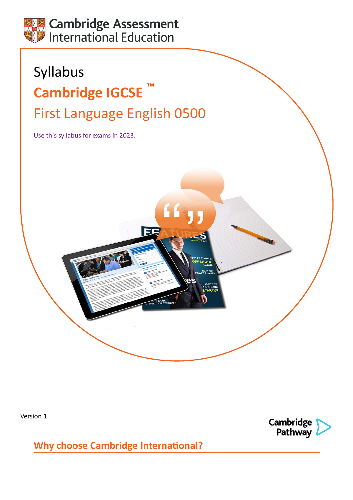 596961-2023-syllabus - Version 1 Why Choose Cambridge International ...