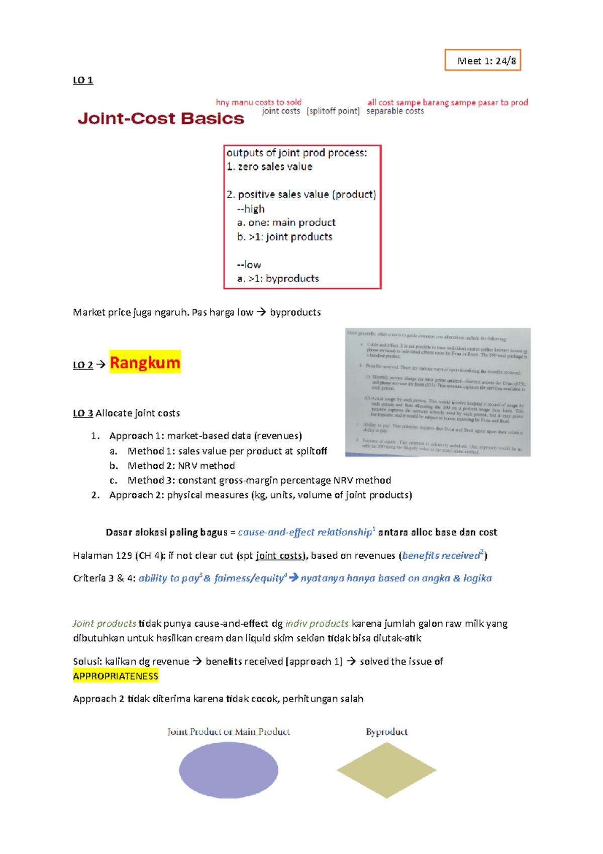 Cost CH 16 - Cost Accounting Chapter 16: Joint Costs - LO 1 Market ...