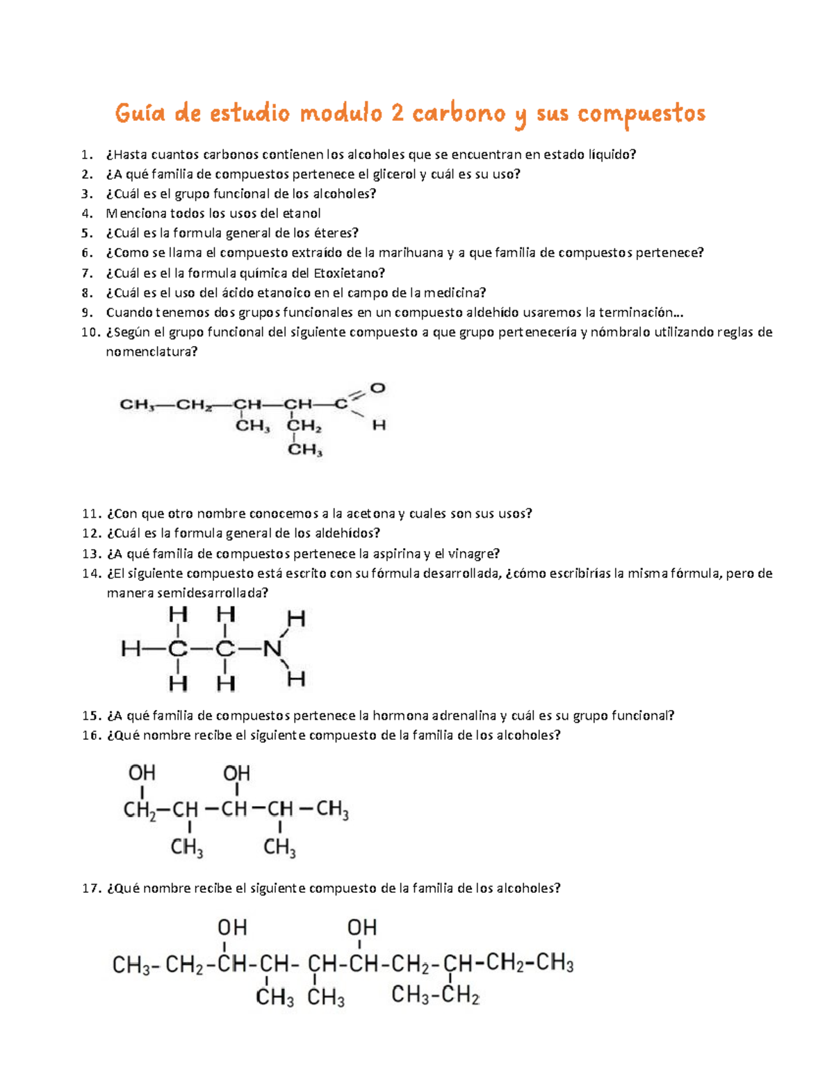 Gu%C3%ADa+de+estudio+modulo+2+carbono+y+sus+compuestos - Guía de ...