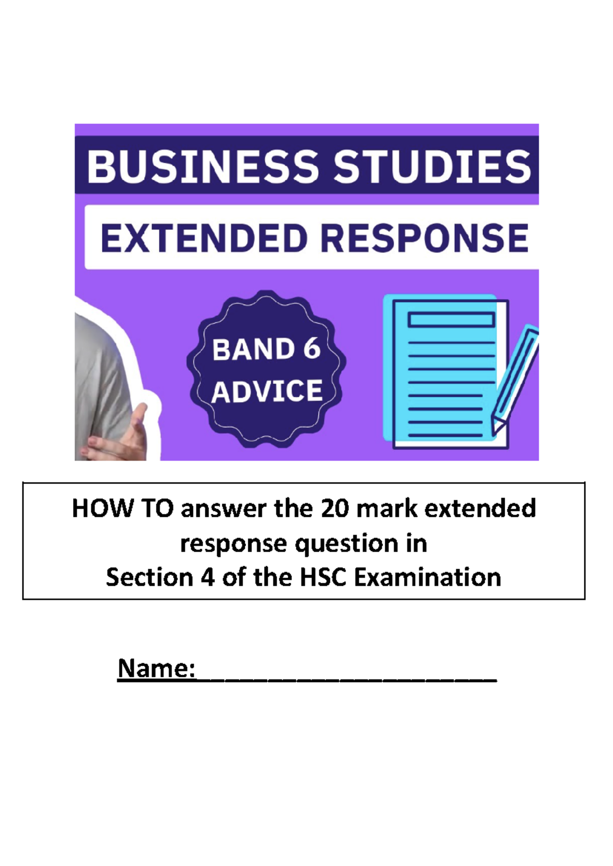 Copy of HOW TO- Business Marketing Practice Extended Response Question ...