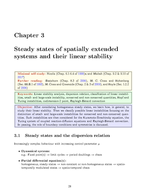 Nlp2thiele ss2022 script cha4 - Chapter 4 Weakly non-linear theory and ...