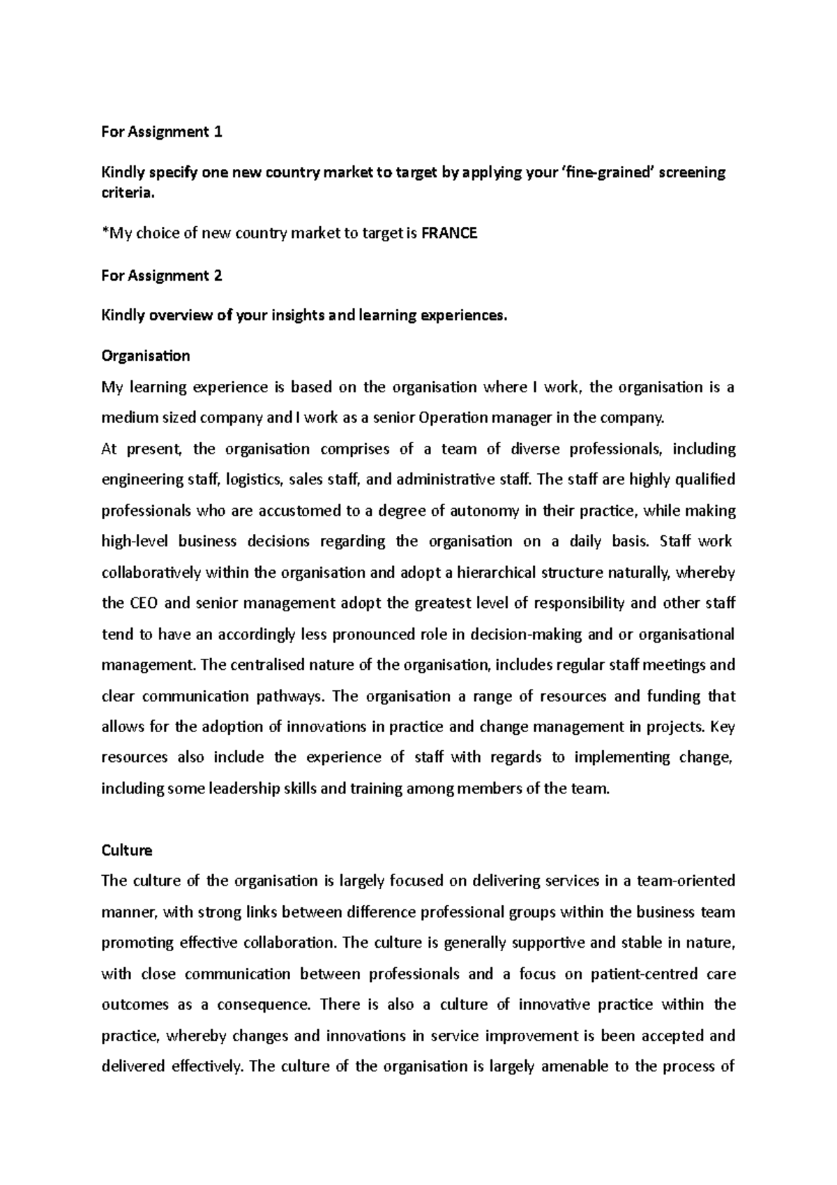 1652393887 Assignment Details - For Assignment 1 Kindly specify one new ...