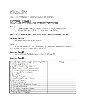Health Optimizing Physical Education 3 Module 2 - Re p ub lic o f the ...