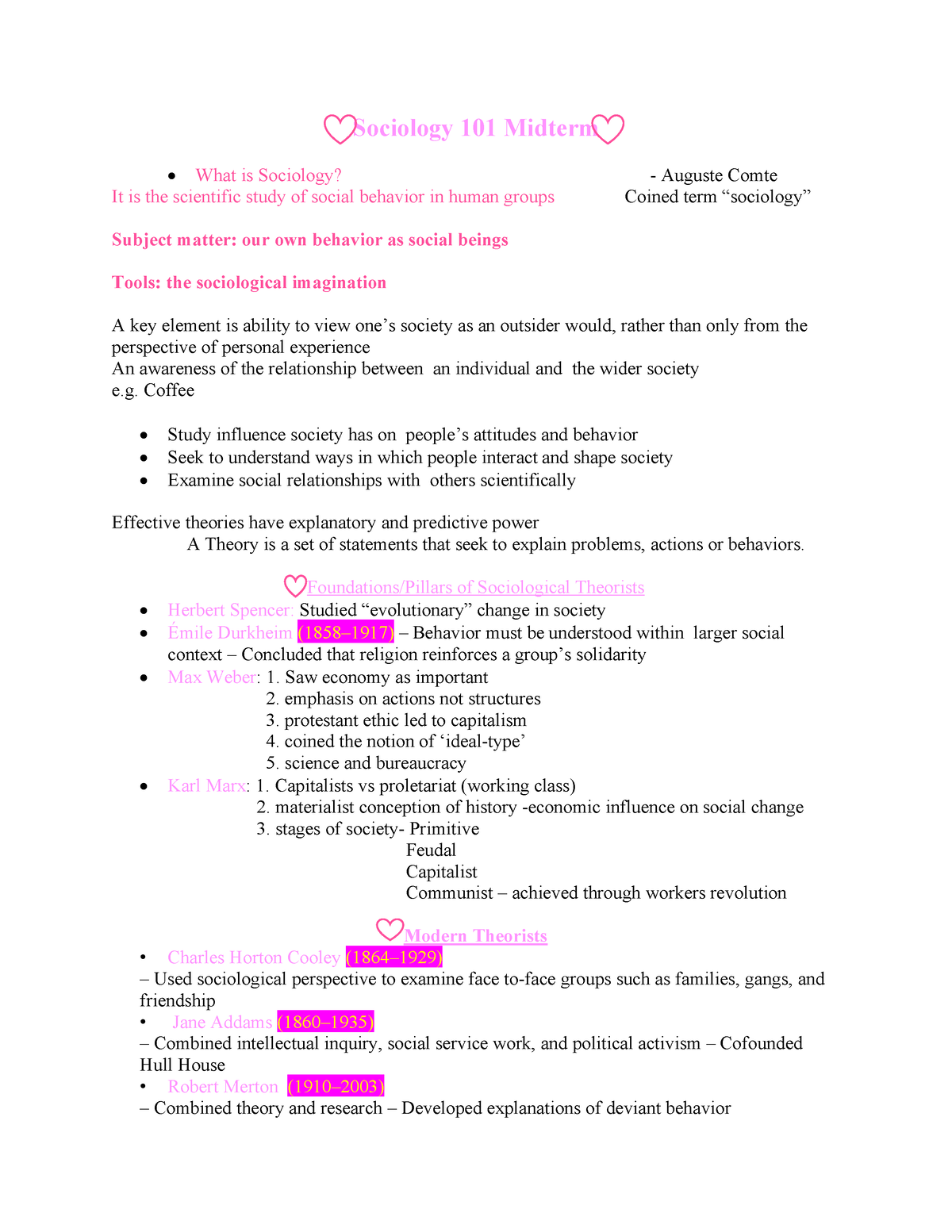 Sociology 100 Practice Midterm – A Guide to Success