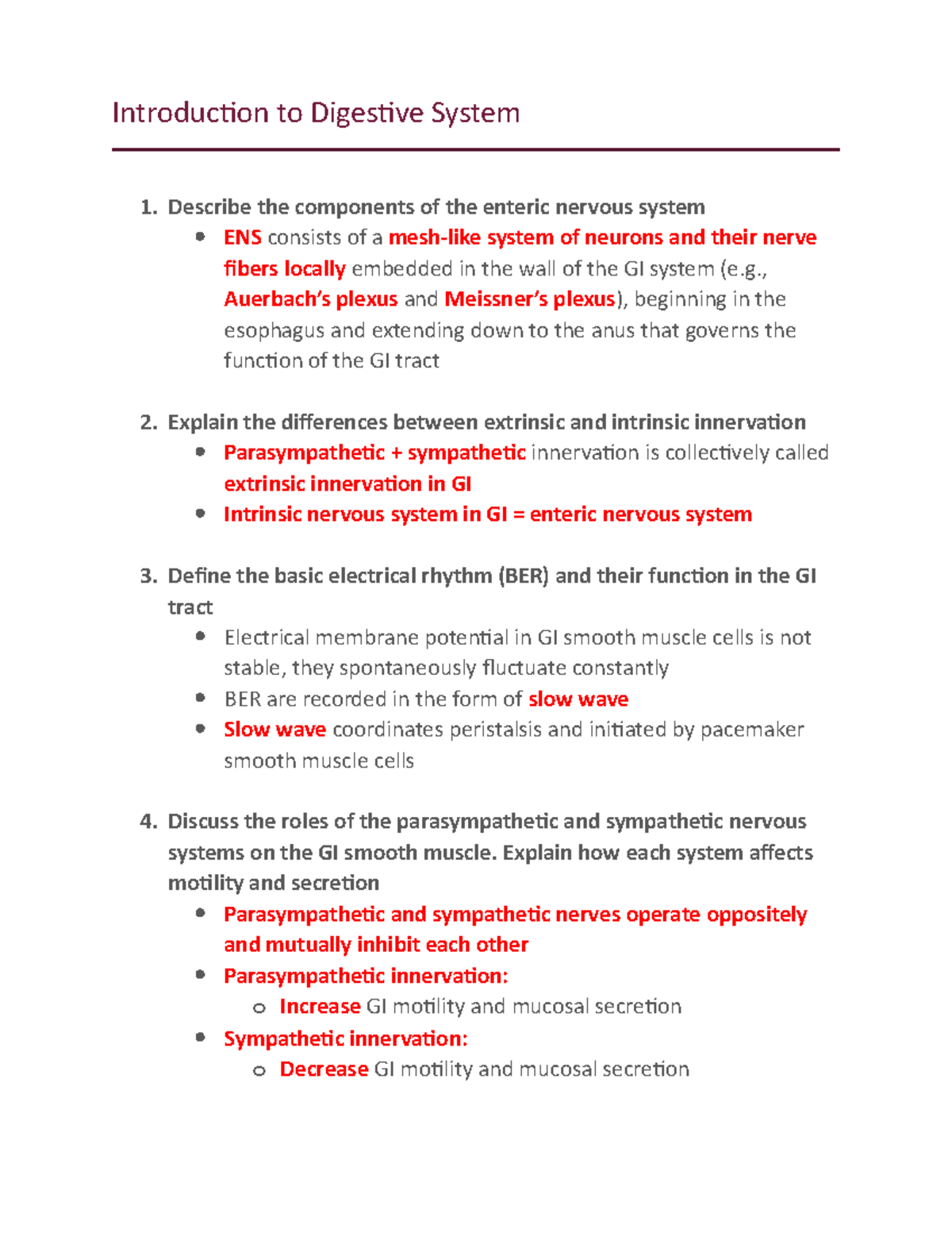 the process of digestive system essay