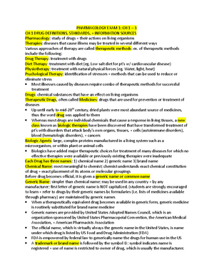 Pharmacology EXAM 2 CH 4, 5 - PHARMACOLOGY EXAM 2: CH 4 NURSING PROCESS ...