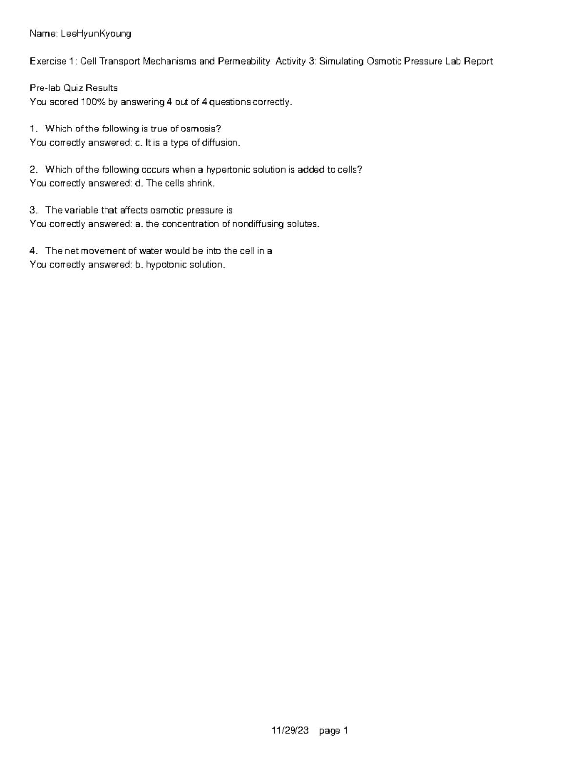 Physioex-activity 3 - General Lab Assignment(for Physio Ex 9.1) - Name ...