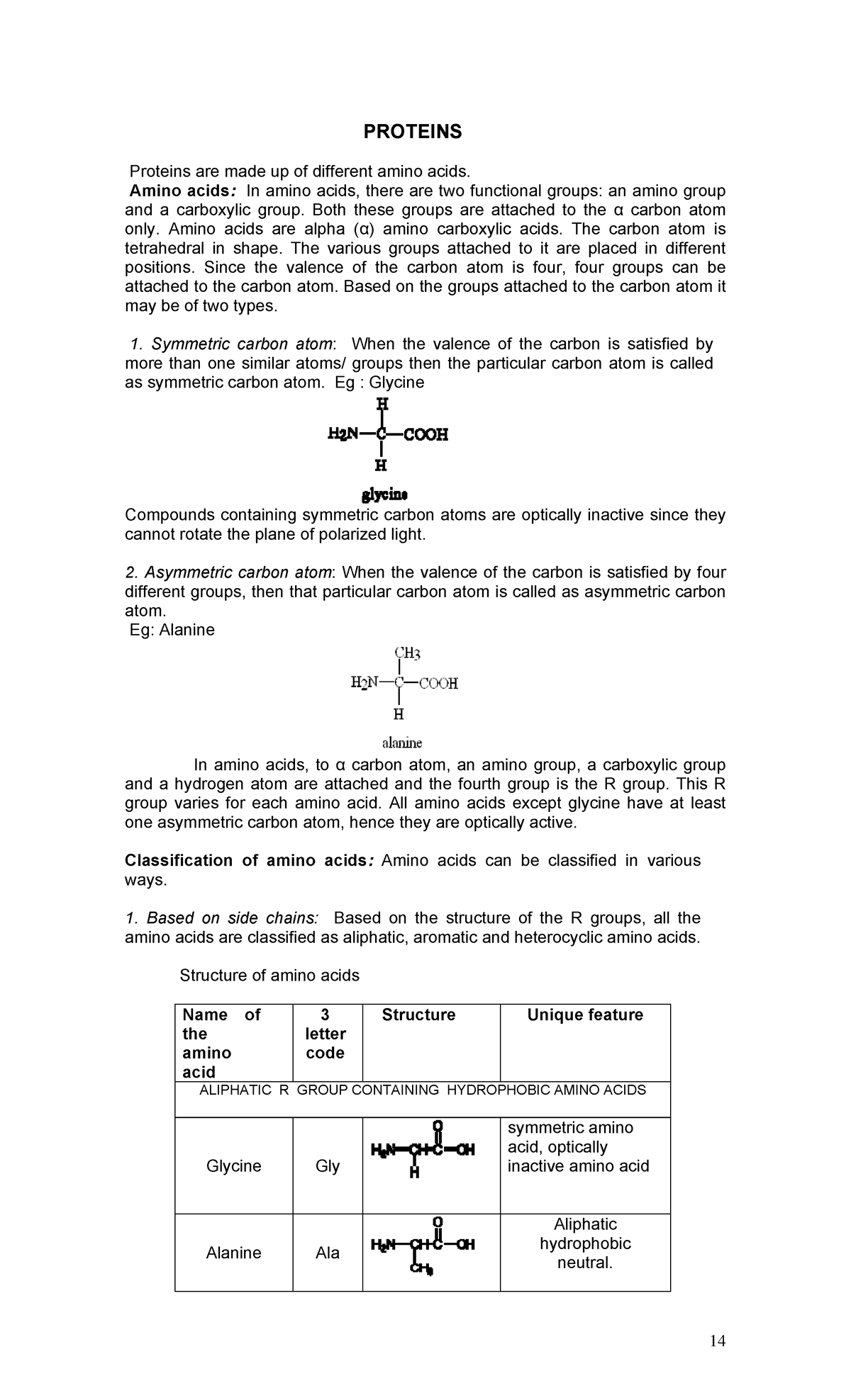 Protein Study materials PROTEINS Proteins are made up of different