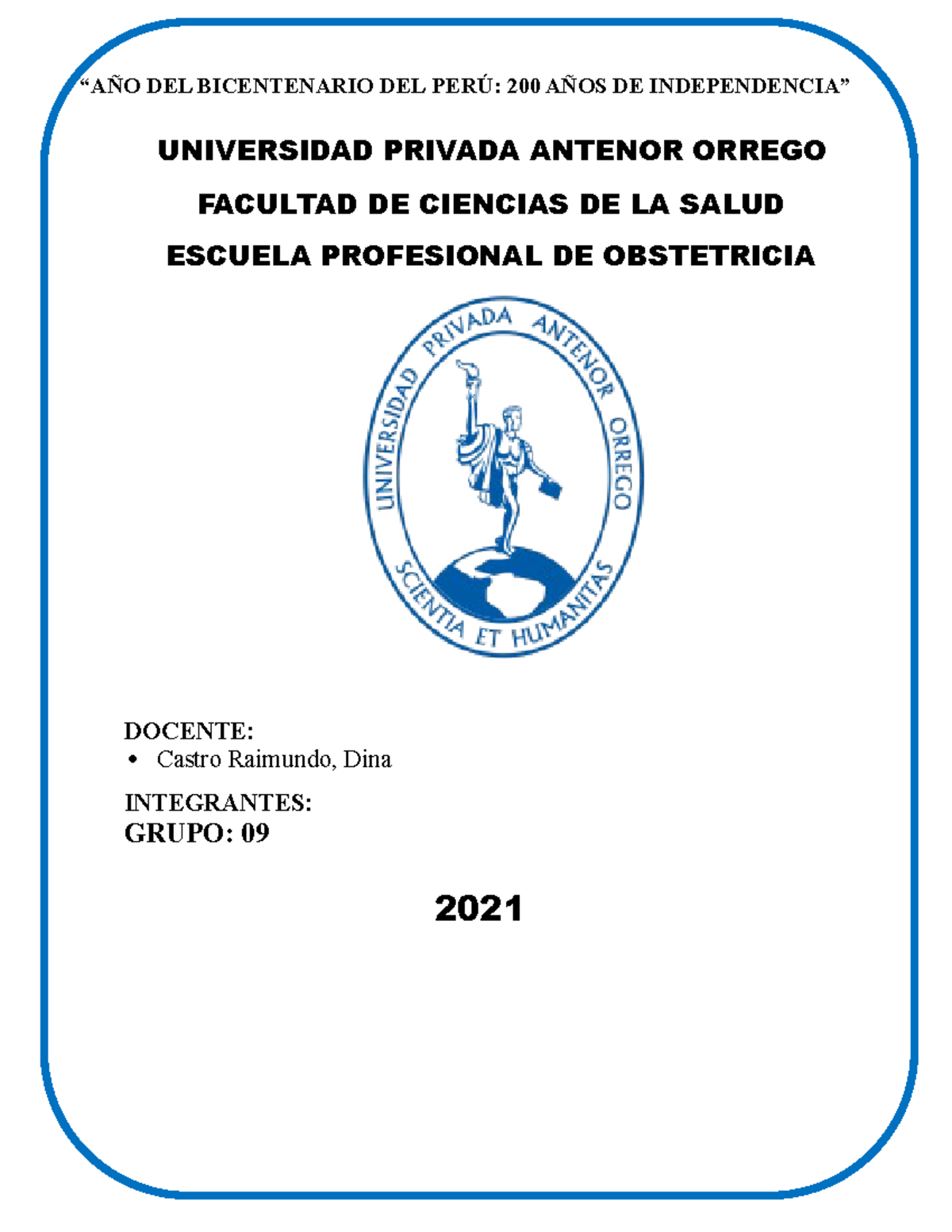 Informe Estadsitica Ciclo II Obstetricia UPAO Studocu