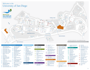 University Of San Diego Map Usd-Campus-Map - Map Of Campus - Bio 123 - Biology - Studocu