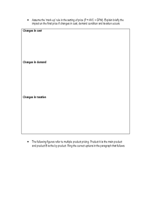 Eco 2B Tutorial Worksheet 11 - Tutorial Worksheet 11 Activity 1 Mark ...