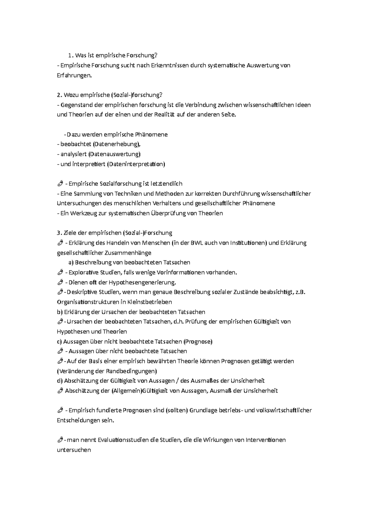 Empirische Forschung - Zusammenfassung - Was ist empirische Forschung ...