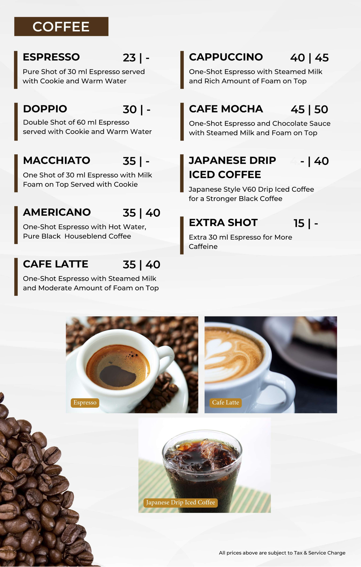 2. Beverages - Beverage menu design - Graphic and Publication Design ...