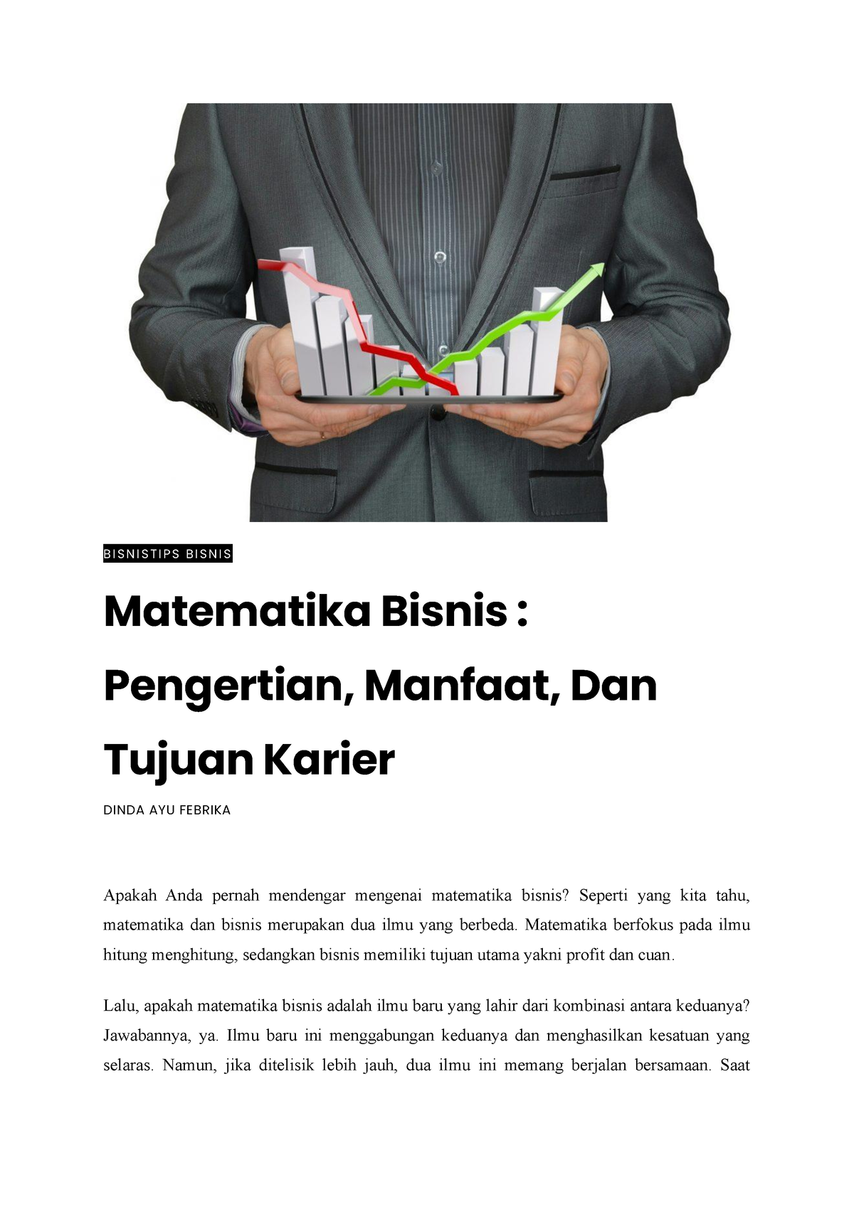 Bisnistips Bisnis MatBis - B I S N I S T I P S B I S N I S Matematika ...